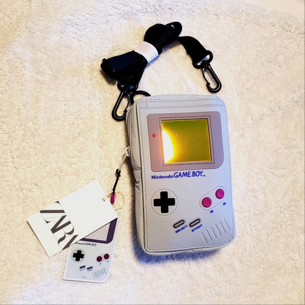 ZARA x Nintendo collaboration body bag gameboy